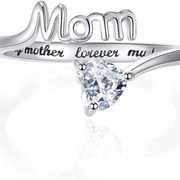 Smuk ring til mors mors dag Sølv 19 mm