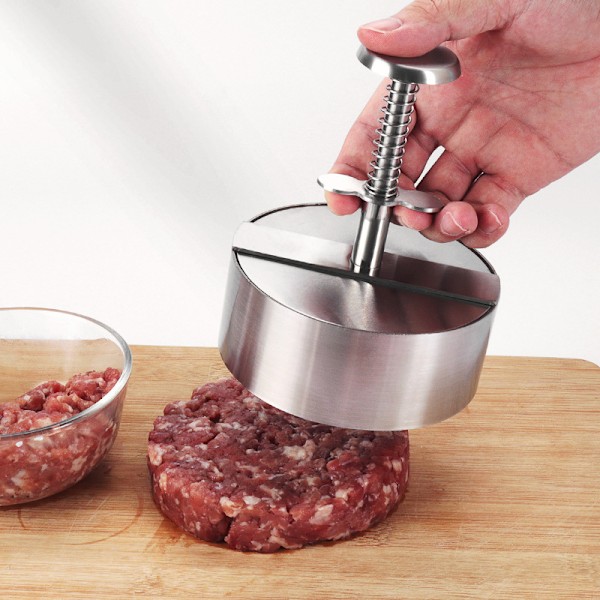 Burgerpresse i 304 rustfrit stål 11 cm