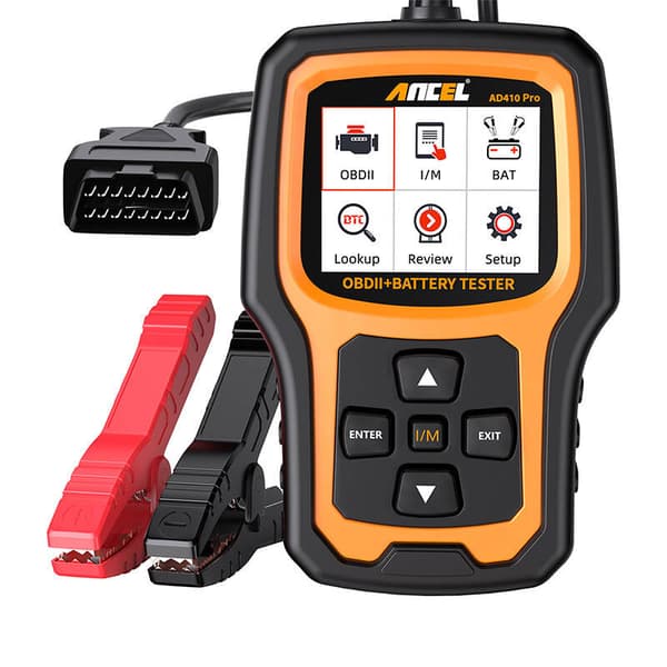 2-i-1 diagnostisk skanner OBD2 och batteritestare Ancel AD410 PRO