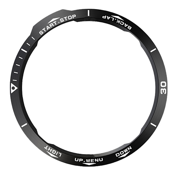 Snygg Svart & Vit Ram för Garmin Fenix 6X-serien