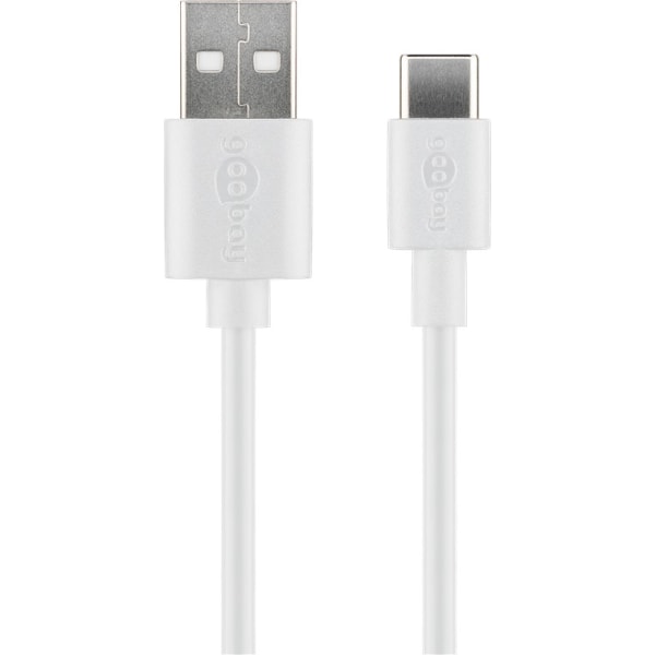 USB-C™ laddnings- och synkroniseringskabel (USB-A > USB-C™)