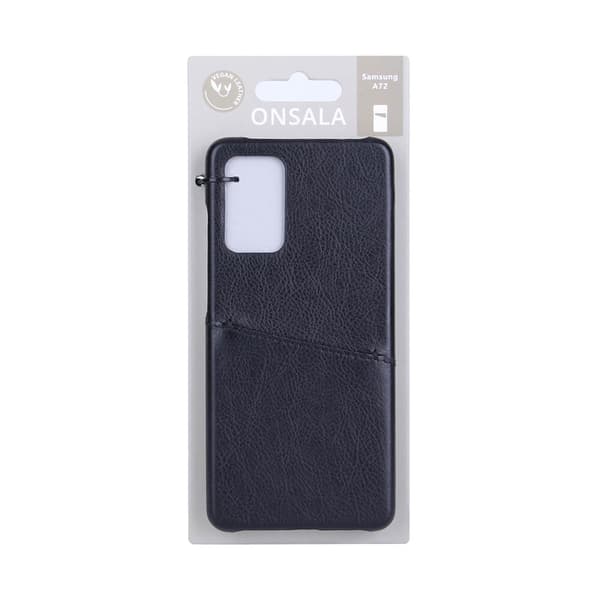 Mobilskal Samsung A72 Kortfack Svart