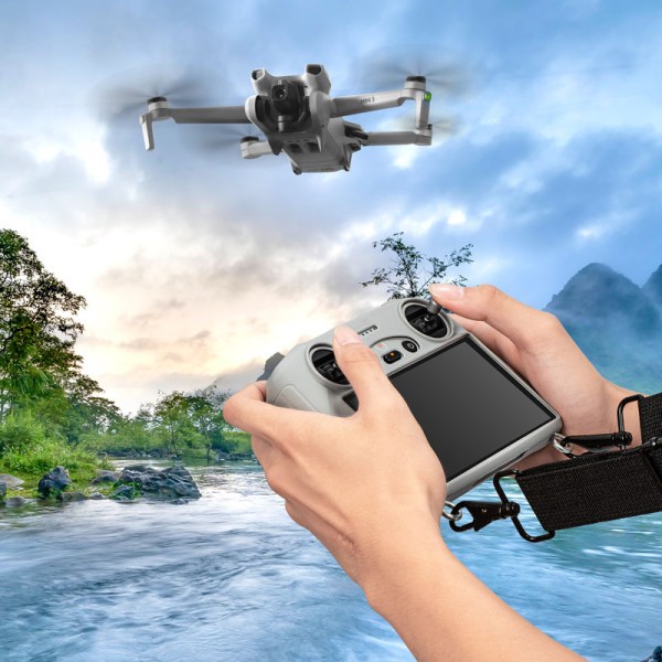 Silikone beskyttelsescover til DJI Mini 3 Pro/Mini 3 RC – skridsikkert design Sort