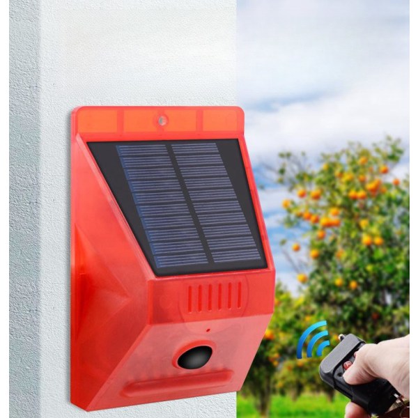 Solalarm solar strobe lys - beskyt dit hjem, gård, lade, villa,