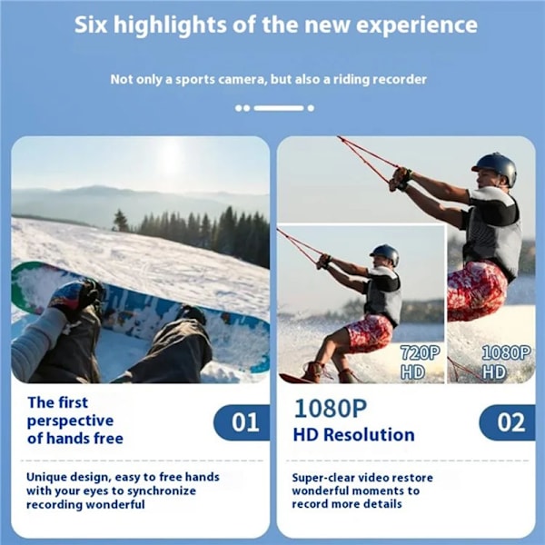 Y3 Thumb Action Camera Sports Kit: Fang hvert øjeblik