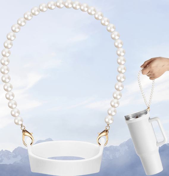 Bærbar Stanley Cup-holder - Det perfekte tilbehør til din Stanley Cup White White
