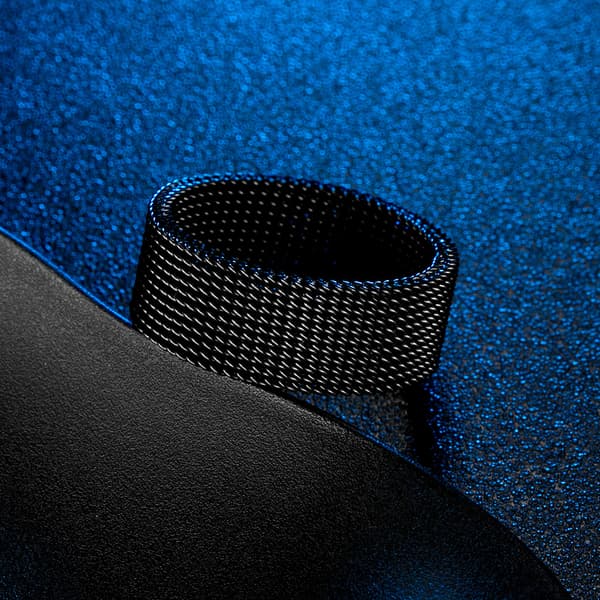 Fleksibel rustfrit stålnetring Black 19.9 mm Black 19.9 mm