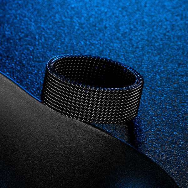 Flexibel Mesh Ring i rostfritt stål Svart 19.9 mm Svart 19.9 mm