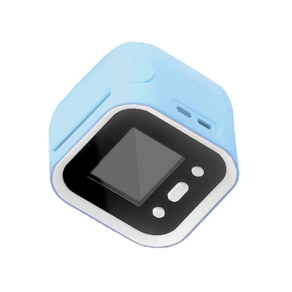 AI-stemme-termisk printer med 203 dpi, 2,4 inch skærm, Android og iOS samt bærbart lommedesign Blue Blue
