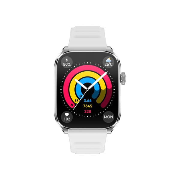 1.93" AMOLED Bluetooth Opkald Smartwatch kompatibelt med GloryFit APP Silver Silver