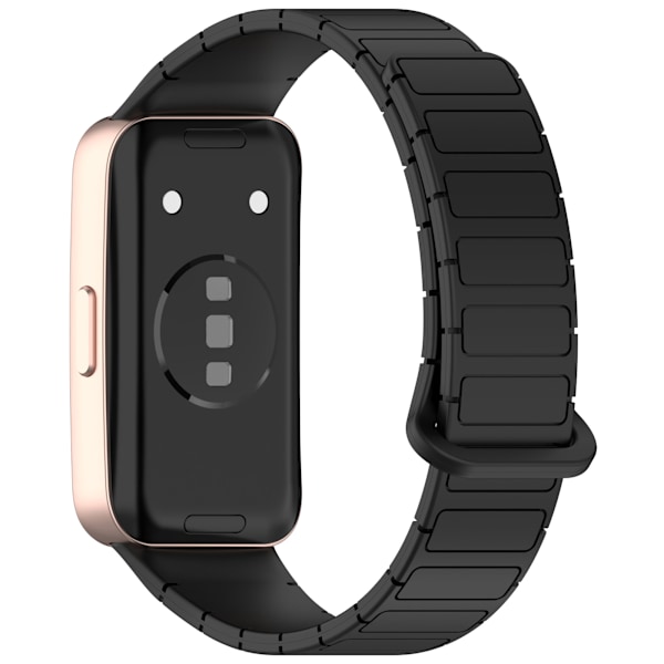 Huawei Band 10, 9, 8 Rem - Stilfuld magnetisk lukning Sort