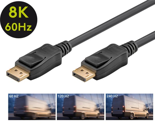 DisplayPort™-kaapeli 2.0/2.1