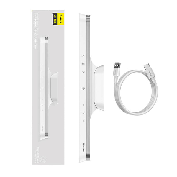 Baseus Magnetic Stepless Lamp Pro, med pekskärm (vit)