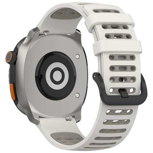 Silikoniranneke Xiaomi Watch S4/Keep Watch Pilot 1 -kellolle Valkoinen + harmaa