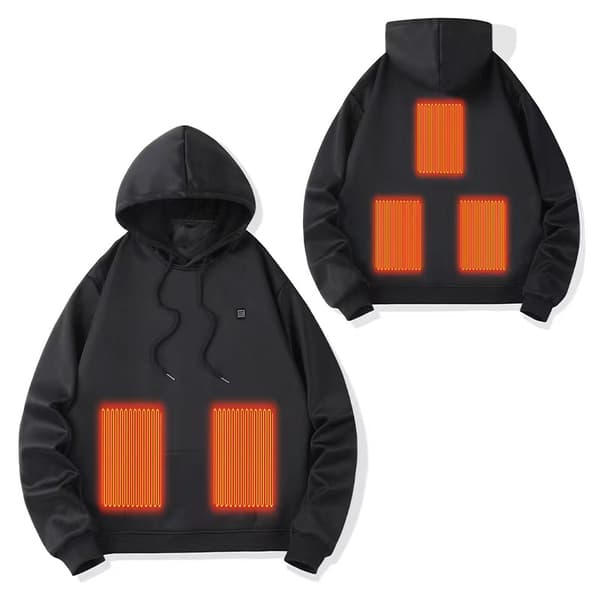5 Zone Opvarmet Vest Black L Black L