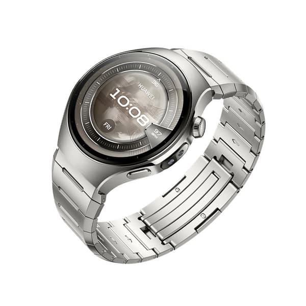 Rustfrit stål urrem kompatibel med Huawei Watch 5 - 22mm udskiftningsrem Silver Silver