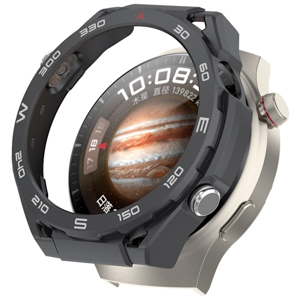 Korosta Huawei Watch 4 -kelloasi skeleton-kotelolla Tummanharmaa