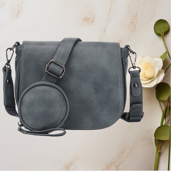 Chic PU Læder Crossbody Taske til Kvinder Blue Blue