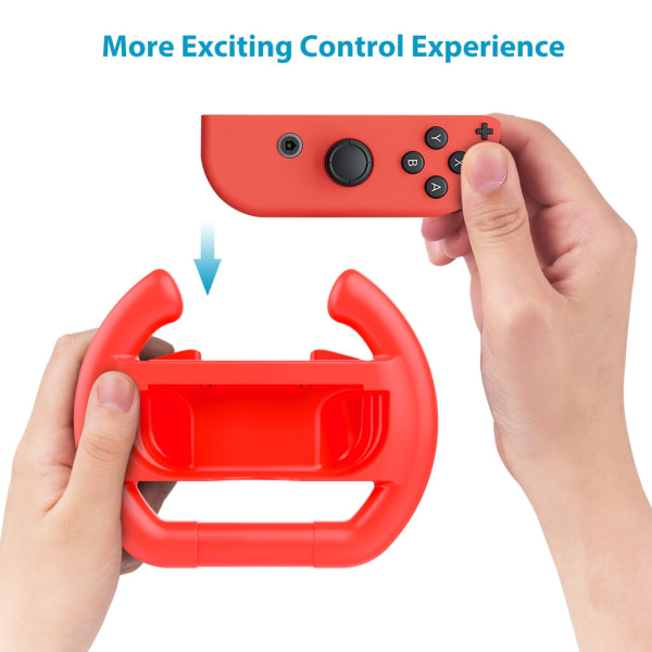 Nintendo Switch Joy-Con 2-pack punainen / sininen ohjauspyörä