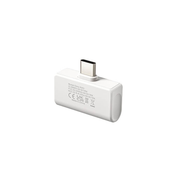 Trådlös 2,4 GHz Mikrofon x2 Omic-U USB-C Vit