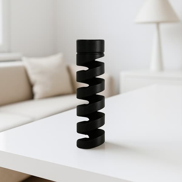 5-pack spiralskydd för datakabel, silikonskydd för sladdar, anti-böj Black Black