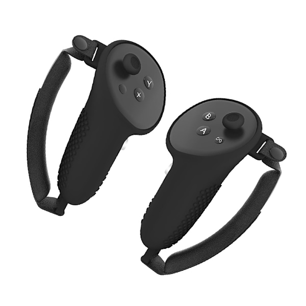 Meta Quest 3 Controller Silikonskyddsfodral Svart