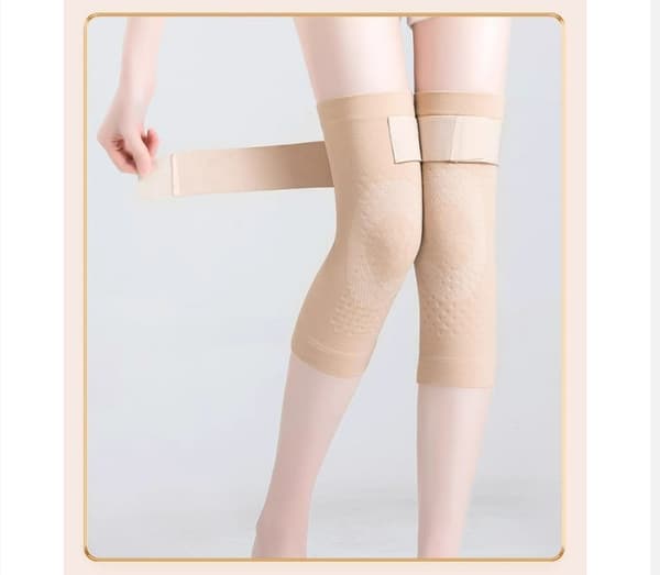 Sommar Tunna Knäskydd - Andningsbara & Bekväma Stöd Beige M Beige M
