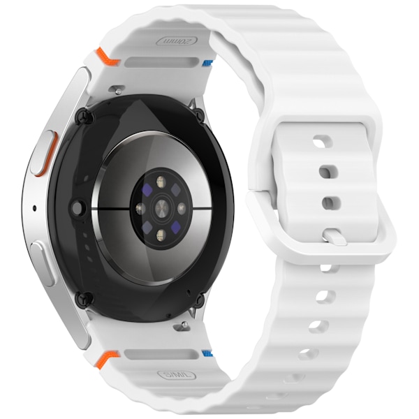 Samsung Watch 7.6 aaltoileva ommeltu ranneke Valkoinen