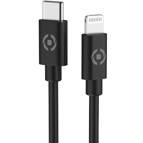 Billaddare 20W + Lighting-kabel Svart