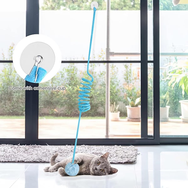 Spring Cat Teaser Wand - Interaktiivinen kissanlelu Vaaleanpunainen
