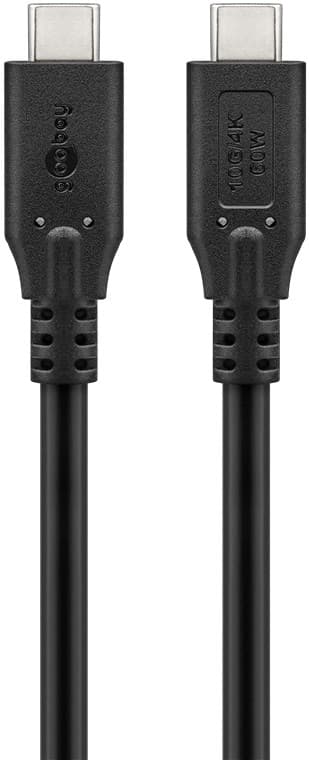USB-C™-kabel, 1,5 m, svart