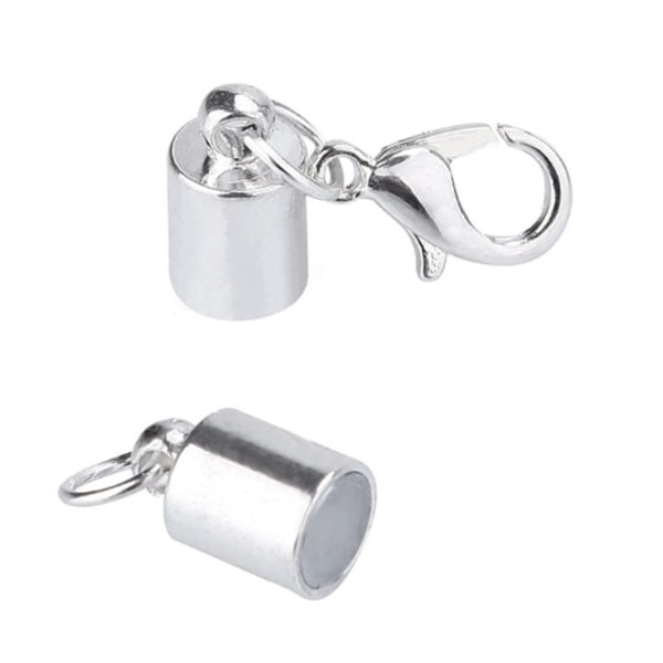 10 Pack magnetiske smykker Connector låse til halskæde armbånd Sølv