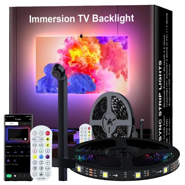 5M USB LED-taustavalosarja 65-75 tuuman televisioille