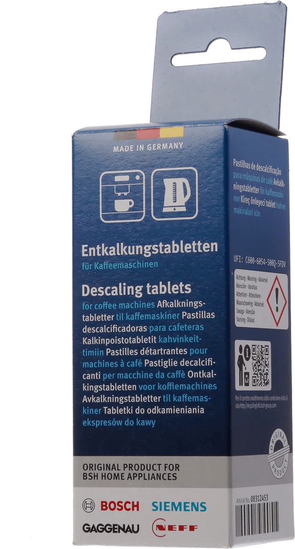 Avkalkningstabletter till kaffe- och vattenkokare
