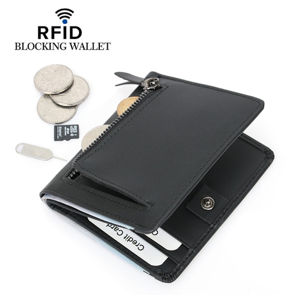 RFID Blocking Slim Wallet til mænd