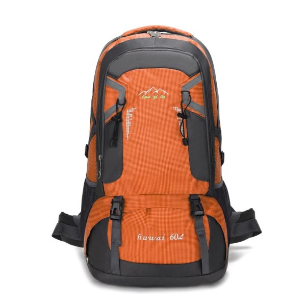 60L stor kapacitet udendørs bjergbestigning rygsæk Orange
