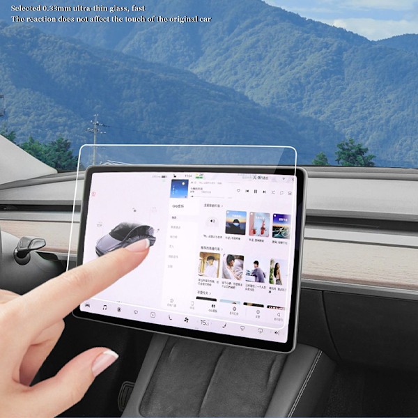 Tesla Cybertruck -näytönsuojakalvosetti [HD Clear] - Etu- ja takanäyttö