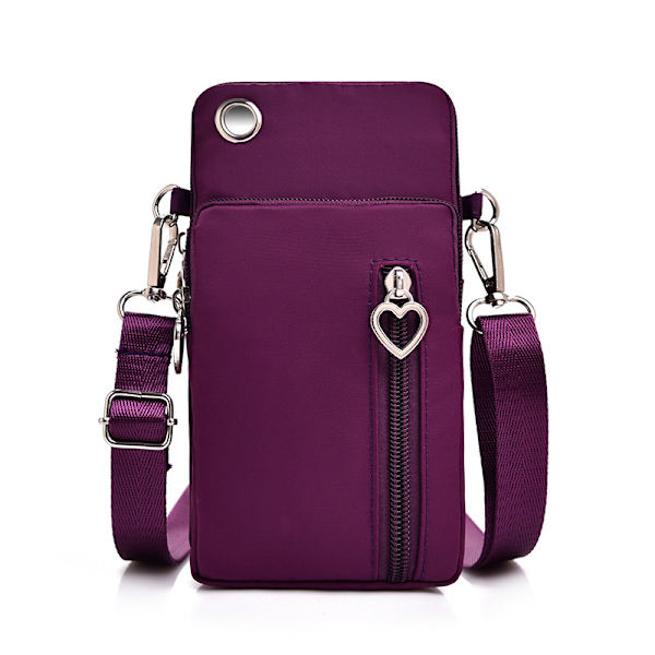 Crossbody minitaske Mobiltaske Lilla