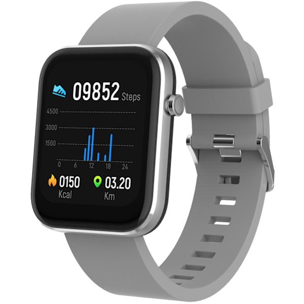 SW-182GR Bluetooth smartwatch with heart rate sensor, blood pressure and blood oxygen monitor