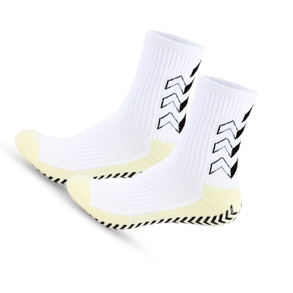 Halkfria löparstrumpor med grepp (2 par) White White