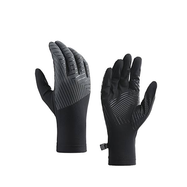 Unisex cykelhandskar - kolsvart L