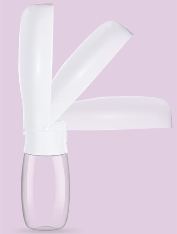 Taittuva vesipullo lemmikeille - 500ml White White