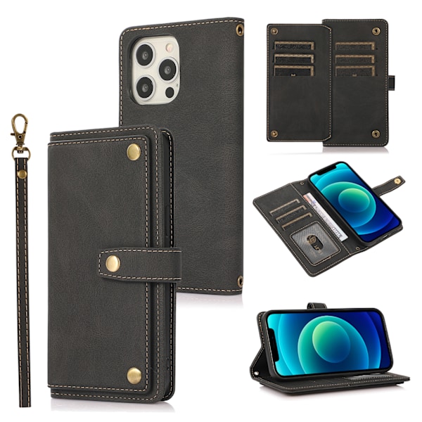 Plånboksfodral med Kortfack för iPhone 16-serien iPhone 16 Plus