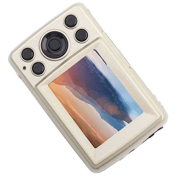 INF 1080P, 16 MP kompakt digitalkamera med 2,4-tommer skærm - 32 GB Guld
