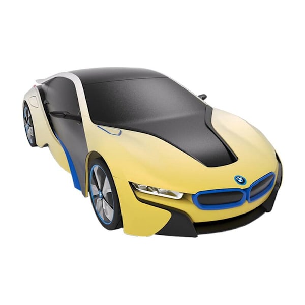 RASTAR R/C 1:24 BMW i8 kauko-ohjattu auto- UV-herkkä (valkoinen ja keltainen)