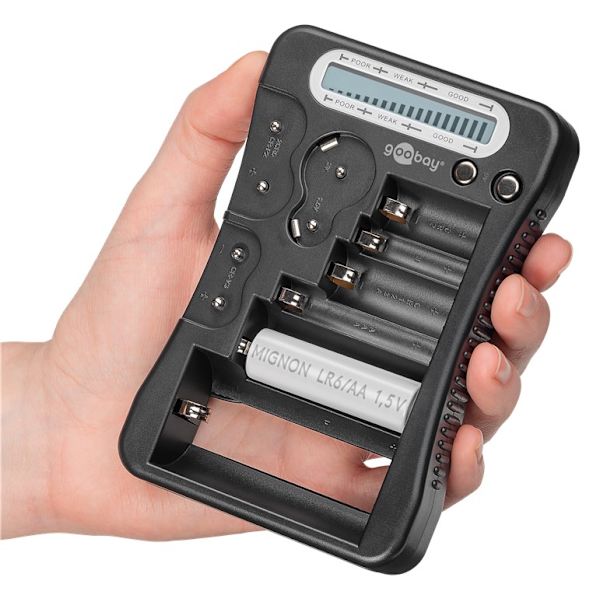 Batteriprovare med LCD-display