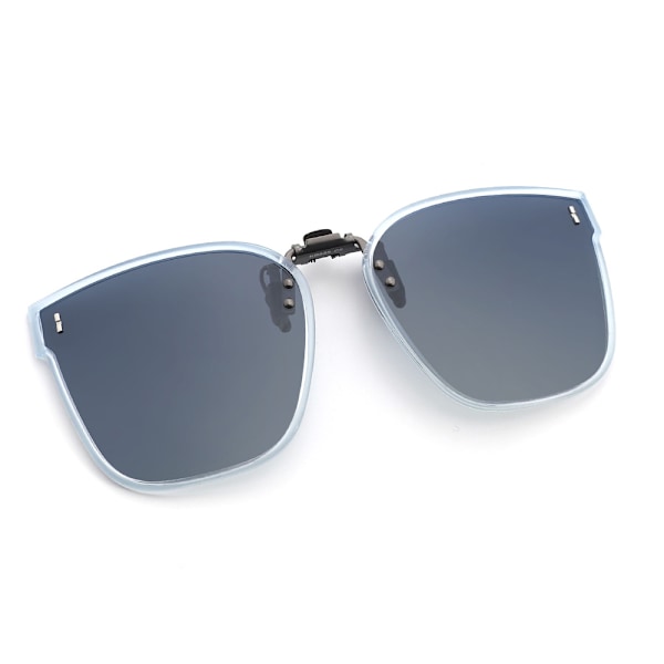 Polariserade Clip-on Solglasögon UV400 - Blå Ram Gradient Lins