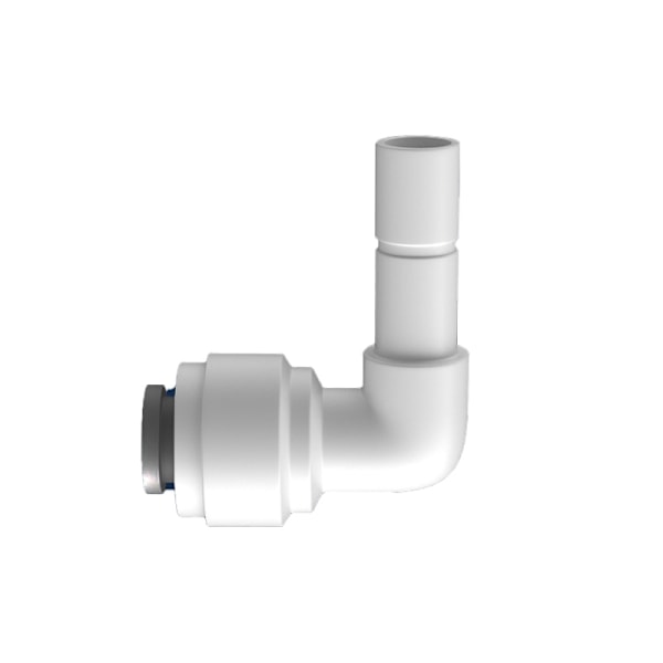 10 st Quick Connector Armbågsadaptrar - 2-vägs Push Fit-kontakt (gråa klor)
