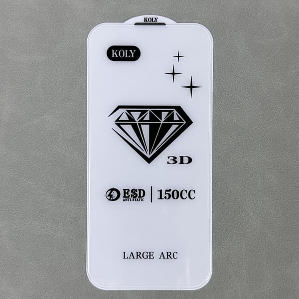 3D Diamant Anti-Damm Härdat Glas Skärmskydd Kompatibelt med iPhone 12 Pro (2-Pack)