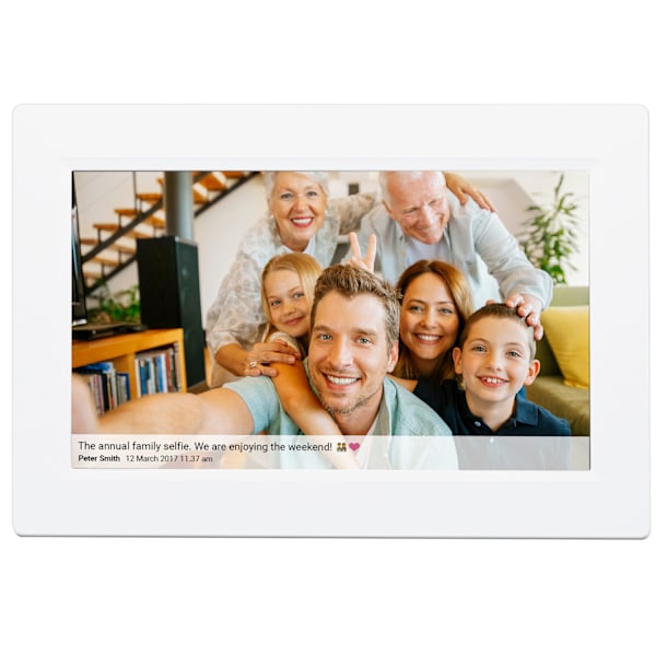 Smart fotoram 10,1" Wifi FRAMEO programvara PFF-1015W Vit